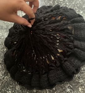 Crochet cushion cover