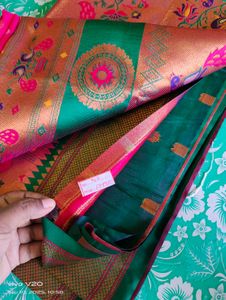 Silk Saree with Peacock Design