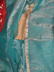 Jimmy Choo Saree With Chikankari Blouse