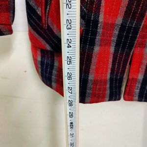 Plaid Korean Unisex Blazer - Chest 34