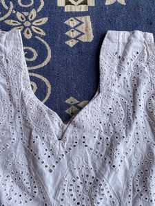 Eyelet Peplum Tank Top