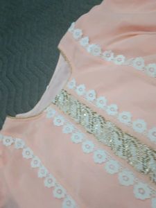 Kaftan Work Top With Lace