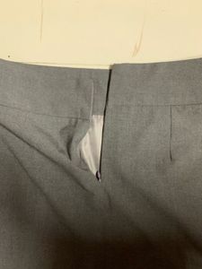Gray Corporate Aesthetic Skirt