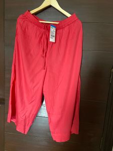 Rangmanch Coral Red Palazzo (L-XL)