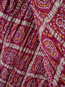 Chiffon Printed Maroon Women Dupatta.