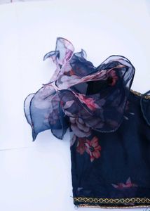 Floral One-Shoulder Top and skirt