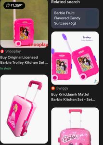 Barbie Trolley Suitcase 🎁Buy 2 Get 1 Free 🎁