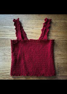 Maroon Sleeveless Top