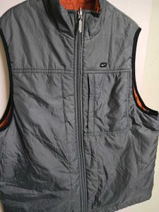 Nike Puffer Gilet Jacket Reversible Half Sleeves