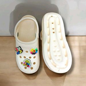 Platform Clogs with Cute Charms