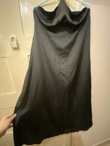 Boohoo Halter Neck Satin Maxi