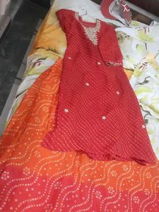 Lahariya Kurti With Skirt
