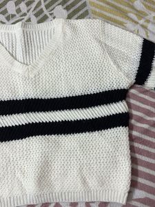 Striped Knit Sweater + free gift