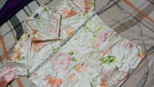 Satin Blazer Brand Name Printed