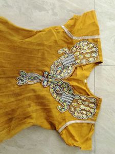Cute Yellow Women Top