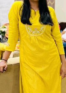 Embroidery Straight Kurta