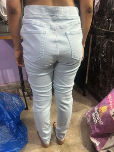 Light Wash Denim Jeggings