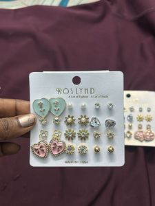 Cute Earring Set pack of 12