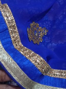 Saree Georgette Blue