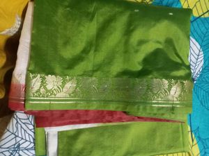 Elegant Green Saree