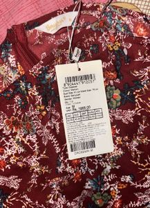 Unused Woman Dress: Floral Print