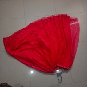Pink Red Embroidered Anarkali Suit
