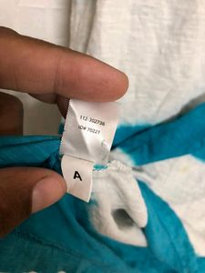 Ann Taylor Blue Short Sleeve T Shirt