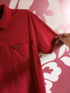 Red Short Sleeve Polo Shirt