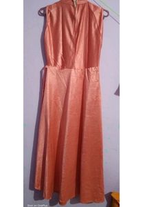 Long Stylish Gown Peach 🍑 Colour