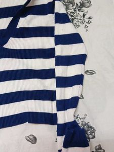 Striped Knit Sweater