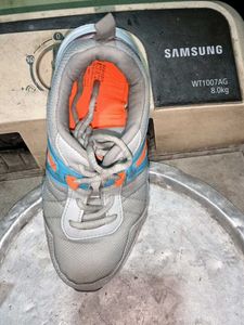 Sneakers - Grey, Blue &amp; Orange - Size Unknown