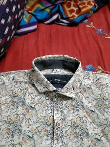 Abstract Print Long Sleeve Shirt