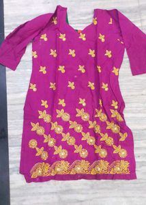Combo Of Embroidery Suit And Plain Salwar🤟😍🤩