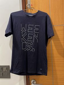 Navy Blue Graphic T-Shirt