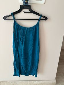 Blue Dress With Fun Back