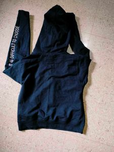 New Black Crop Hoodie