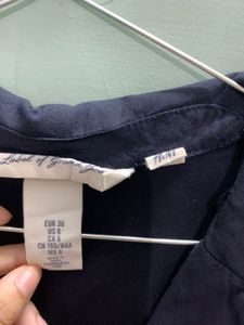 H&amp;M Linen V Neck Shirt