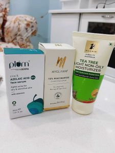 Plum And My Glam Face Serum With Free Pilgrim Moi