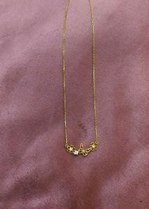 925 pure silver Gold plated Butterfly Chain