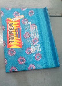 Floral Print Cotton Saree Fabric