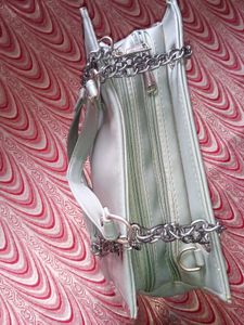Light Blue Chain Handle Bag