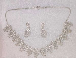 American Diamond Jewellery Set