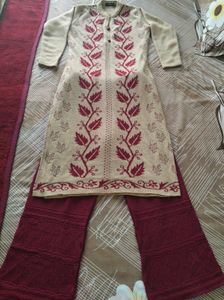 Wool Blend Kurta and Palazzo Set