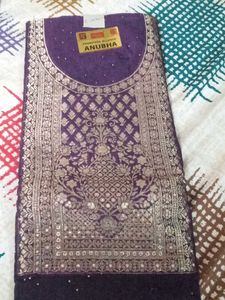 Unstitched Party Wear Suit