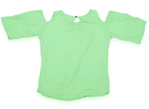 Top Bright Lime Cut-Shoulder