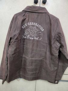 Stylish Brown Jacket with '35' Detail