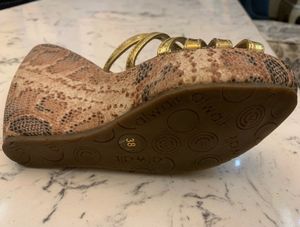 Catwalk Gold &amp; Snake Wedges
