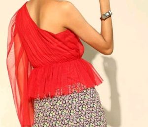 One Side Off Shoulder Top
