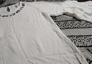 White Embroidered Top