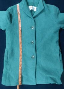 Green Button-Down Coat